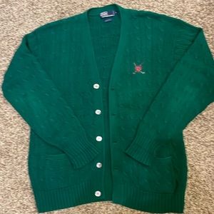 Vintage Polo Golf Cardigan/ Size Large.A steal!!! Great condition!